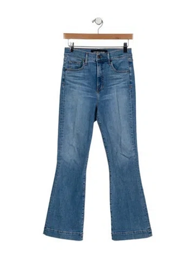 Pre-owned Veronica Beard High-rise Wide Leg Jeans In Blue