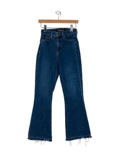 Pre-owned Veronica Beard High-rise Wide Leg Jeans In Blue