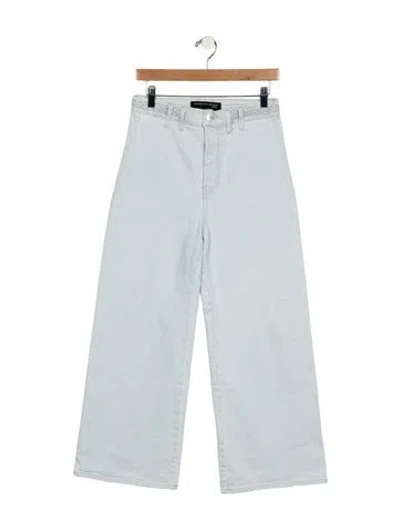 Pre-owned Veronica Beard High-rise Wide Leg Jeans In Blue