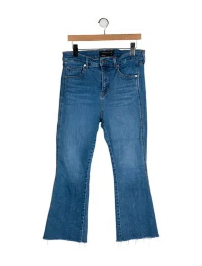 Pre-owned Veronica Beard High-rise Wide Leg Jeans In Blue