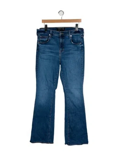 Pre-owned Veronica Beard High-rise Wide Leg Jeans In Blue