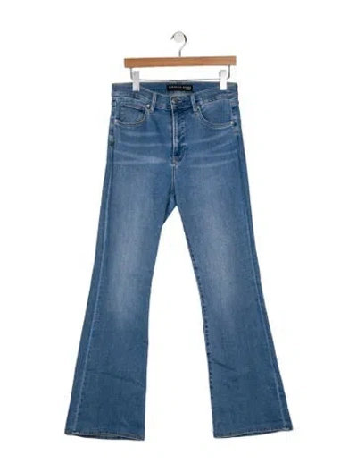Pre-owned Veronica Beard High-rise Wide Leg Jeans In Blue