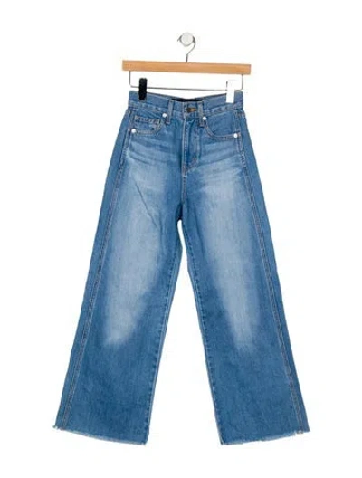 Pre-owned Veronica Beard High-rise Wide Leg Jeans In Blue
