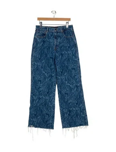 Pre-owned Veronica Beard High-rise Wide Leg Jeans In Blue