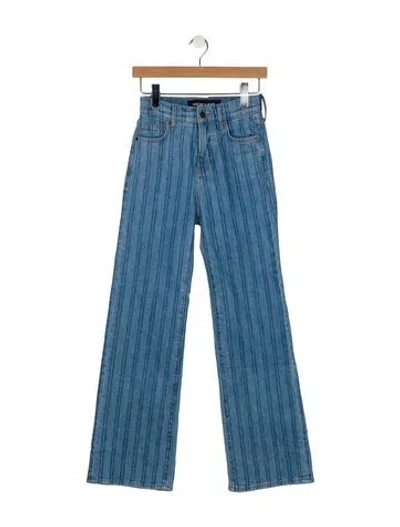 Pre-owned Veronica Beard High-rise Wide Leg Jeans In Blue