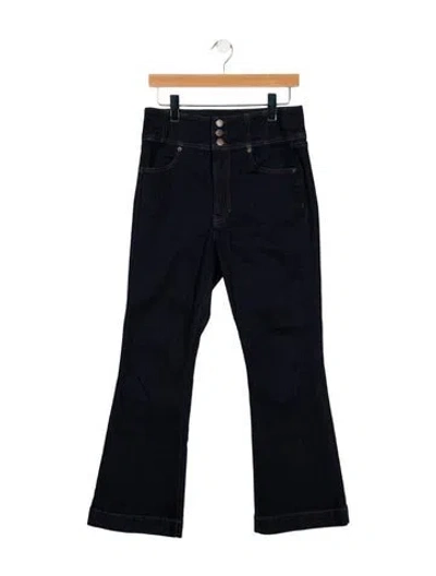 Pre-owned Veronica Beard High-rise Wide Leg Jeans In Blue