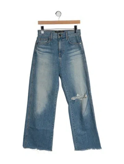 Pre-owned Veronica Beard High-rise Wide Leg Jeans In Blue