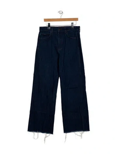 Pre-owned Veronica Beard High-rise Wide Leg Jeans In Blue