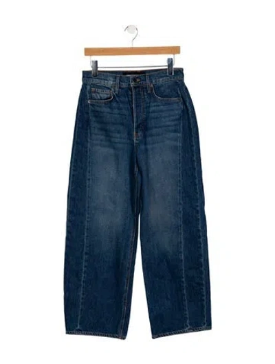 Pre-owned Veronica Beard High-rise Wide Leg Jeans In Blue