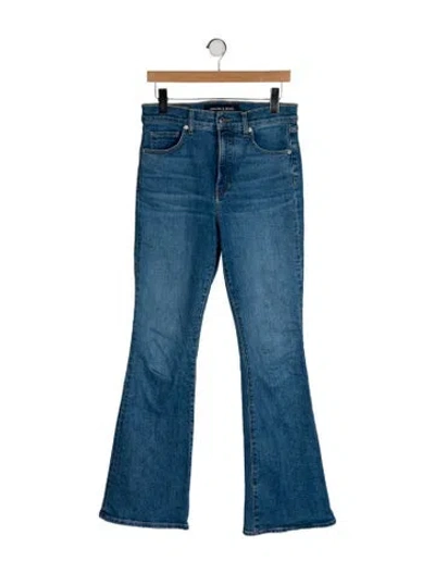 Pre-owned Veronica Beard High-rise Wide Leg Jeans In Blue