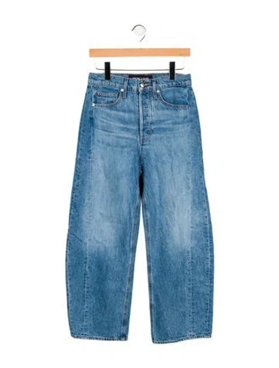 Pre-owned Veronica Beard High-rise Wide Leg Jeans In Blue