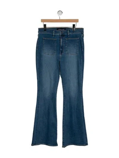 Pre-owned Veronica Beard High-rise Wide Leg Jeans In Blue