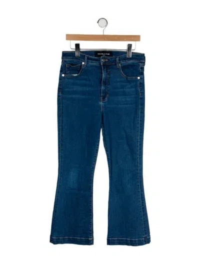 Pre-owned Veronica Beard High-rise Wide Leg Jeans In Blue