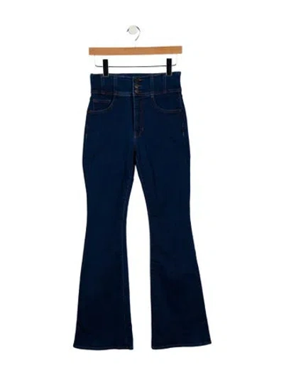 Pre-owned Veronica Beard High-rise Wide Leg Jeans In Blue
