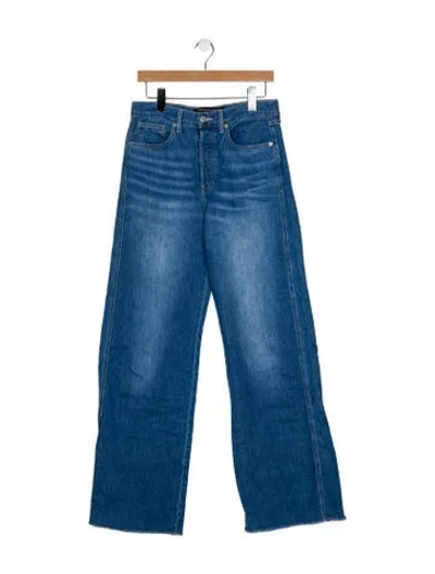Pre-owned Veronica Beard High-rise Wide Leg Jeans In Blue