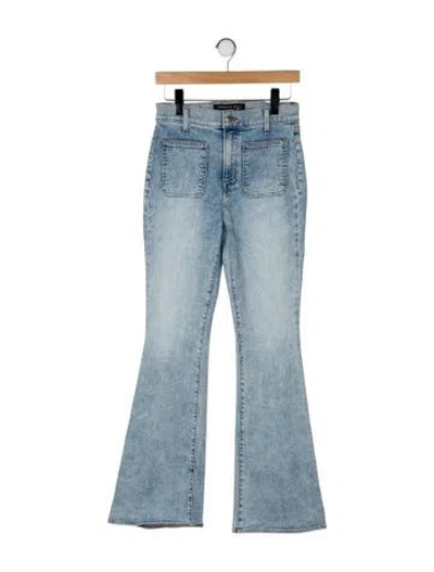 Pre-owned Veronica Beard High-rise Wide Leg Jeans In Blue