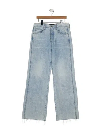 Pre-owned Veronica Beard High-rise Wide Leg Jeans In Blue