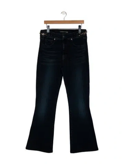 Pre-owned Veronica Beard High-rise Wide Leg Jeans In Blue
