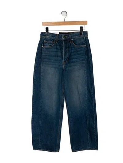 Pre-owned Veronica Beard High-rise Wide Leg Jeans In Blue
