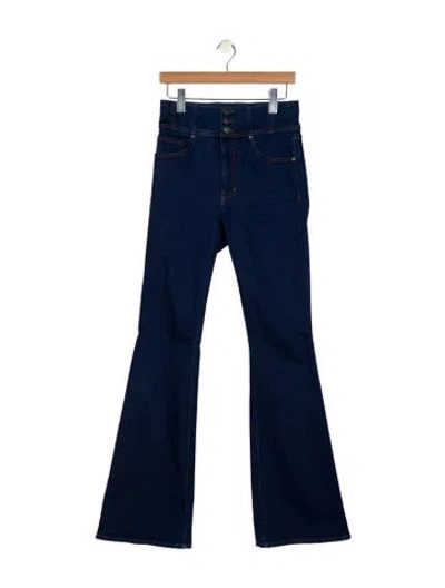 Pre-owned Veronica Beard High-rise Wide Leg Jeans In Blue