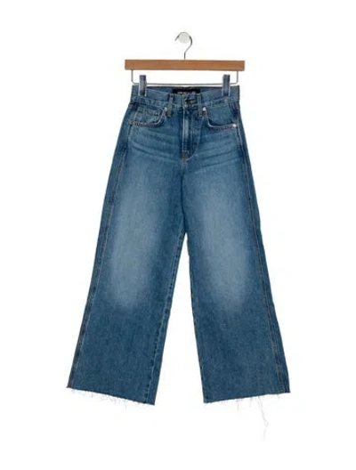Pre-owned Veronica Beard High-rise Wide Leg Jeans In Blue