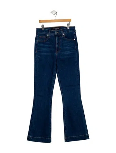 Pre-owned Veronica Beard High-rise Wide Leg Jeans In Blue