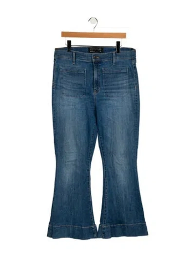 Pre-owned Veronica Beard High-rise Wide Leg Jeans In Blue