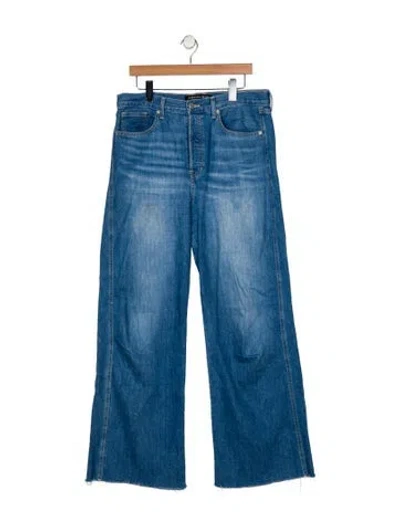 Pre-owned Veronica Beard High-rise Wide Leg Jeans In Blue