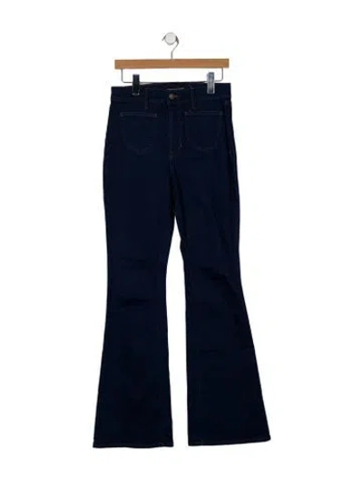 Pre-owned Veronica Beard High-rise Wide Leg Jeans In Blue