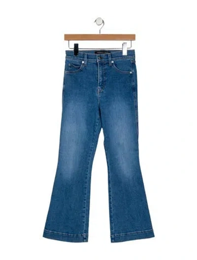 Pre-owned Veronica Beard High-rise Wide Leg Jeans In Blue