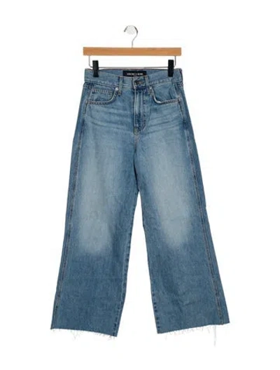 Pre-owned Veronica Beard High-rise Wide Leg Jeans In Blue