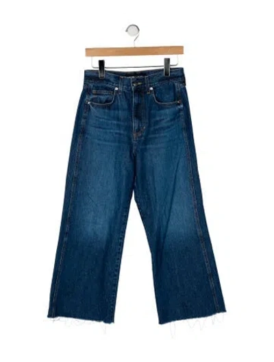 Pre-owned Veronica Beard High-rise Wide Leg Jeans In Blue