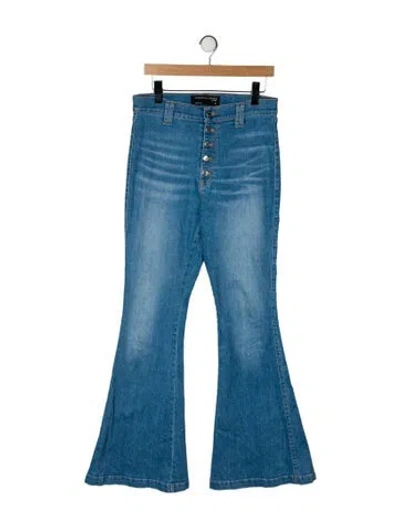 Pre-owned Veronica Beard High-rise Wide Leg Jeans In Blue