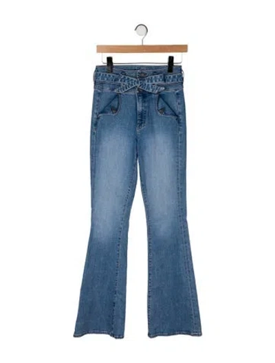 Pre-owned Veronica Beard High-rise Wide Leg Jeans In Blue