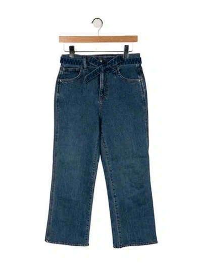 Pre-owned Veronica Beard High-rise Wide Leg Jeans In Blue