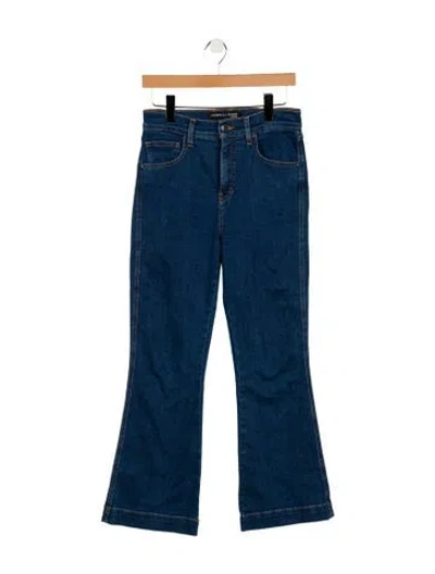 Pre-owned Veronica Beard High-rise Wide Leg Jeans In Blue