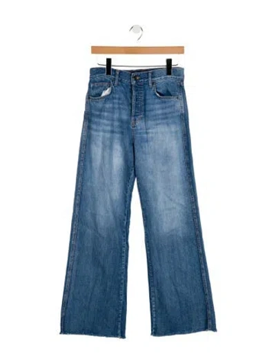 Pre-owned Veronica Beard High-rise Wide Leg Jeans In Blue