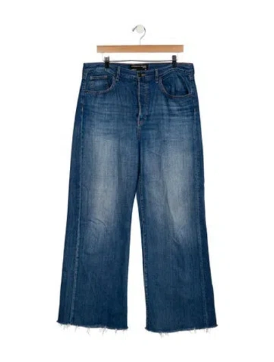 Pre-owned Veronica Beard High-rise Wide Leg Jeans In Blue