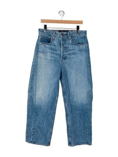 Pre-owned Veronica Beard High-rise Wide Leg Jeans In Blue