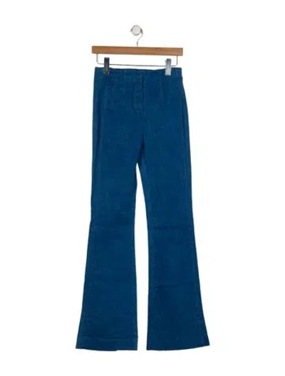 Pre-owned Veronica Beard High-rise Wide Leg Jeans In Blue