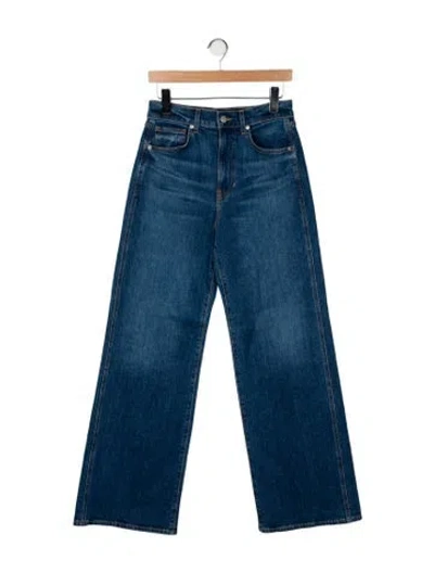 Pre-owned Veronica Beard High-rise Wide Leg Jeans In Blue