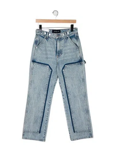 Pre-owned Veronica Beard High-rise Wide Leg Jeans In Blue