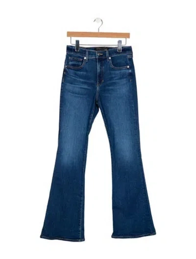 Pre-owned Veronica Beard High-rise Wide Leg Jeans In Blue