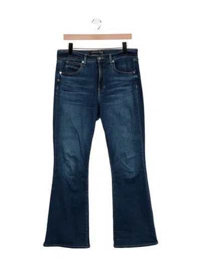 Pre-owned Veronica Beard High-rise Wide Leg Jeans In Blue