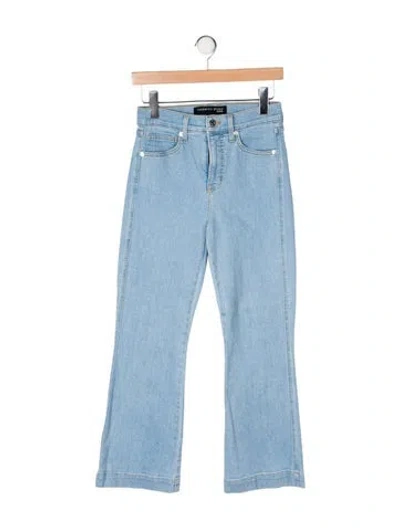 Pre-owned Veronica Beard High-rise Wide Leg Jeans In Blue