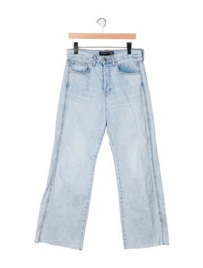 Pre-owned Veronica Beard High-rise Wide Leg Jeans In Blue