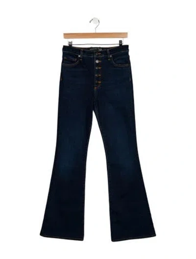 Pre-owned Veronica Beard High-rise Wide Leg Jeans In Blue