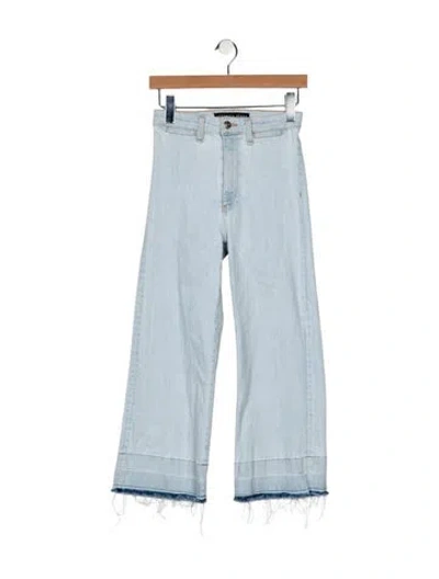 Pre-owned Veronica Beard High-rise Wide Leg Jeans In Blue
