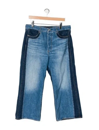 Pre-owned Veronica Beard High-rise Wide Leg Jeans In Blue