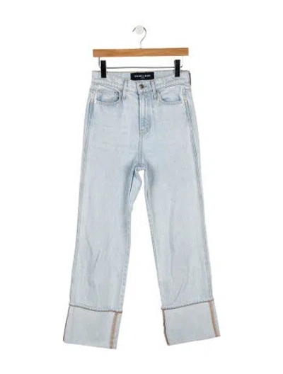 Pre-owned Veronica Beard High-rise Wide Leg Jeans In Blue